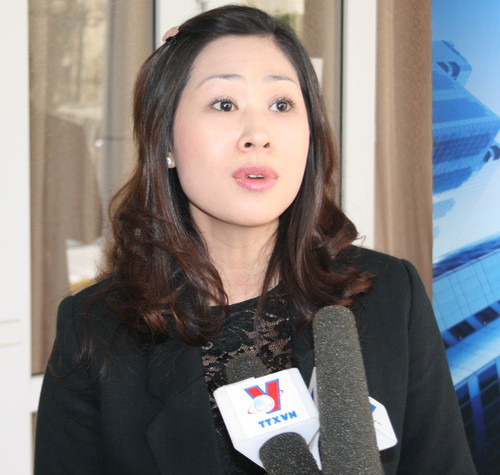 Bà Nguyễn Hoài Thu, Trưởng bộ phận quản lý tòa nhà Savills Hà Nội. (Ảnh: gdtd.vn)