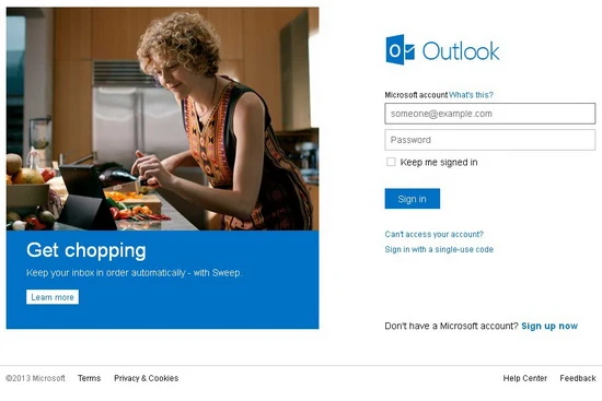 Outlook sẽ thay thế cho Hotmail