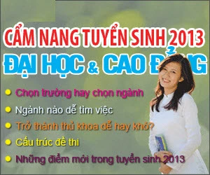 NXB trẻ ra mắt cẩm nang tuyển sinh ĐH, CĐ 2013