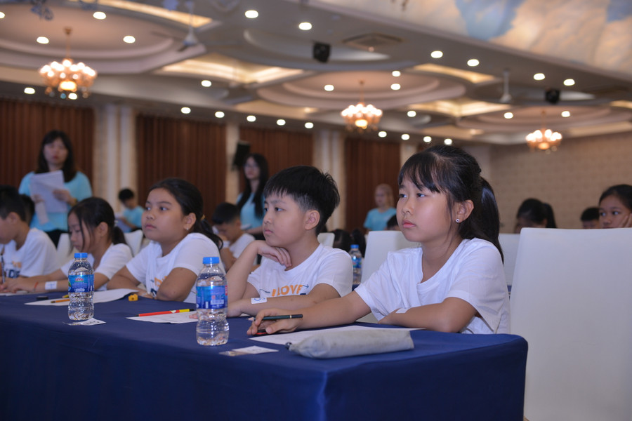 Các em trải qua các phần thi nghe, đọc, viết với kiến thức Tiếng Anh tiểu học kết hợp với kiến thức liên môn, kiến thức xã hội. Các em trải qua các phần thi nghe, đọc, viết với kiến thức Tiếng Anh tiểu học kết hợp với kiến thức liên môn, kiến thức xã hội.