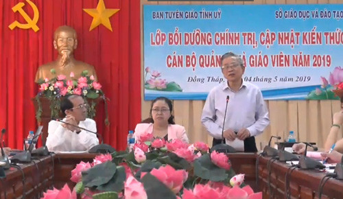 Đồng Tháp đổi mới việc cập nhật kiến thức cho cán bộ quản lý và giáo viên ảnh 1 Đồng Tháp đổi mới việc cập nhật kiến thức cho cán bộ quản lý và giáo viên ảnh 1