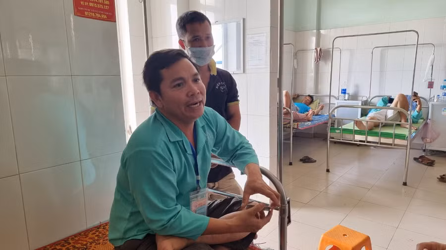 Ngư dân Trần Công Tăng kể lại sự việc.