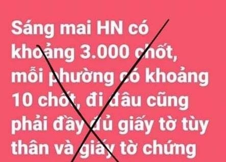 Thông tin sai sự thật lan truyền trên mạng xã hội.