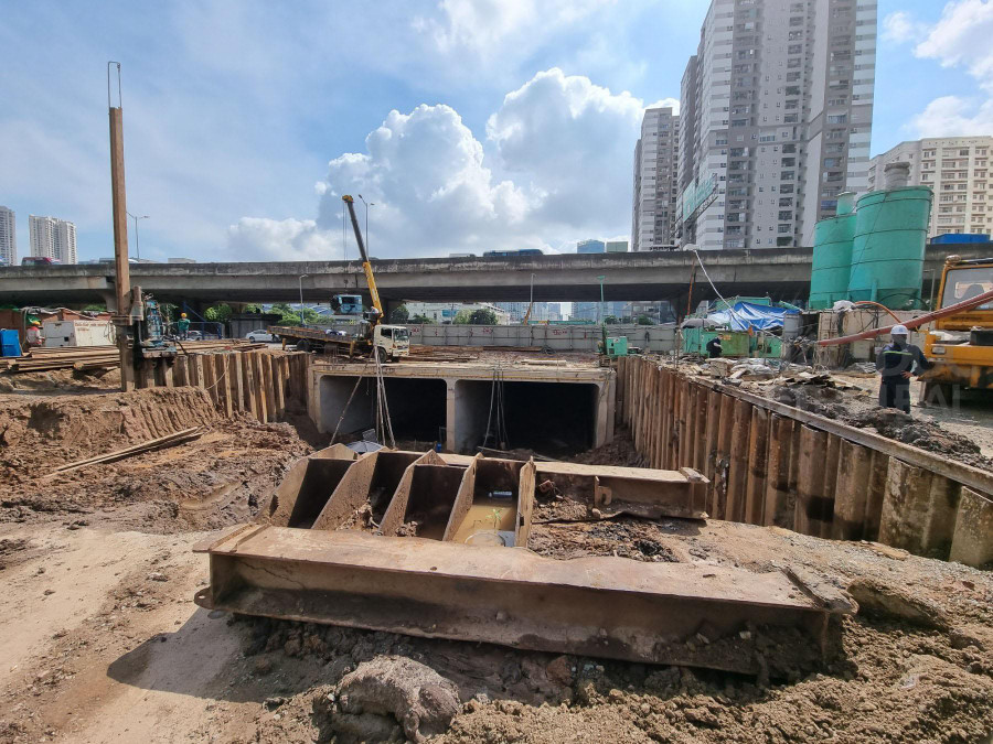 Hầm chui Lê Văn Lương là 1 trong 6 dự án giao thông trọng điểm của TP Hà Nội.