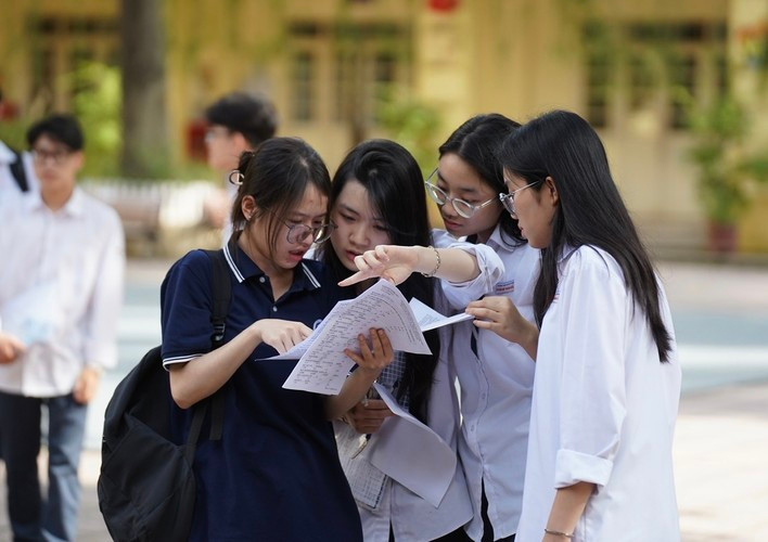 Thí sinh hoàn tất buổi thi cuối Kỳ thi tốt nghiệp THPT 2024. Ảnh Xuân Phú Thí sinh hoàn tất buổi thi cuối Kỳ thi tốt nghiệp THPT 2024. Ảnh Xuân Phú