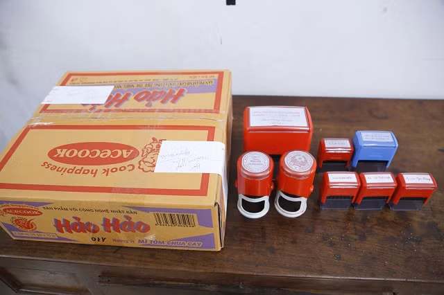 Tang vật của vụ án bị cơ quan chức năng thu giữ.