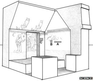 Three of the four walls of the structure are remarkably well preserved