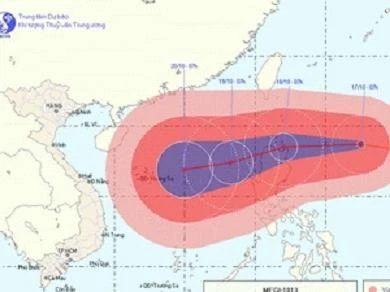 Đêm mai (18/10), một cơn bão rất mạnh sẽ đi vào biển Đông