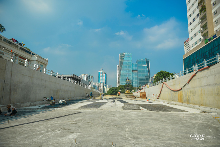 Hầm chui Lê Văn Lương hoàn thành cơ bản hạng mục hầm chính.