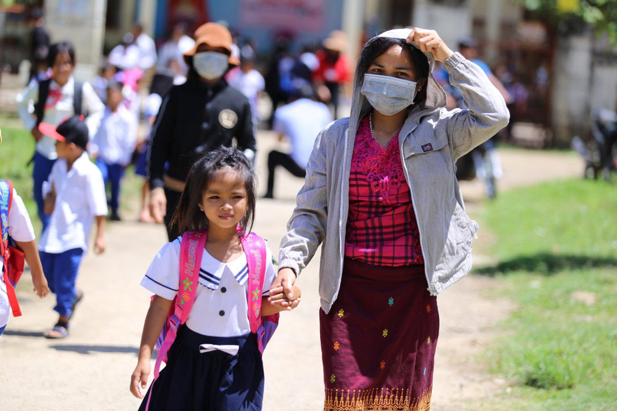 Đa số học sinh là con em đồng bào Vân Kiều, hoàn cảnh kinh tế khó khăn.