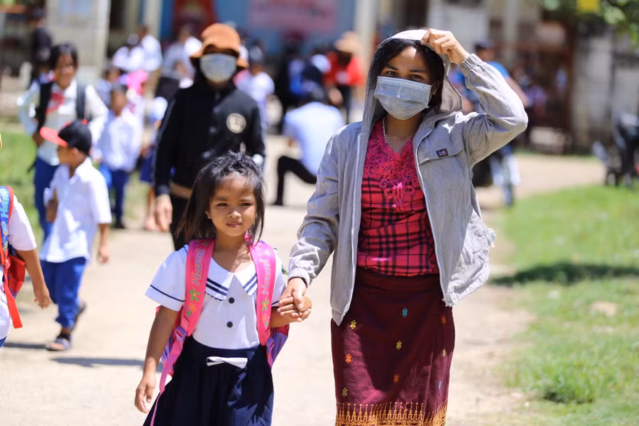 Đa số học sinh là con em đồng bào Vân Kiều, hoàn cảnh kinh tế khó khăn.