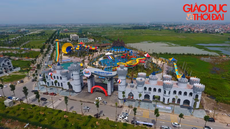 Cận cảnh Công viên nước Thanh Hà bị đình chỉ sau 2 ngày khai trương