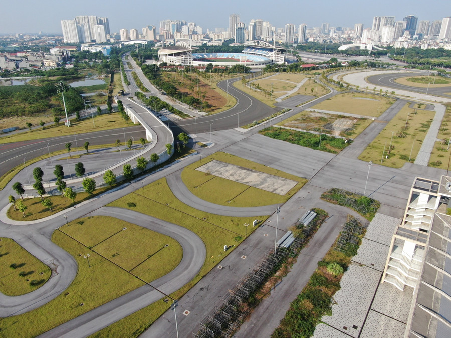 Trong đó 12,86 ha diện tích đất thuộc quyền quản lý, sử dụng của Khu Liên hợp Thể thao Quốc gia Mỹ Đình.