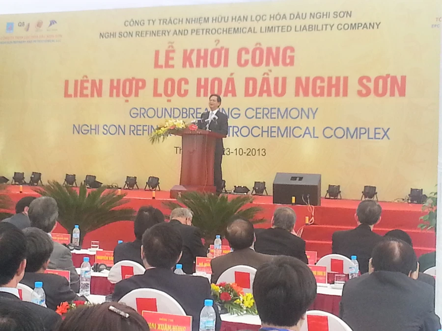 Thanh Hóa: Khởi công Liên hợp lọc hóa dầu Nghi Sơn