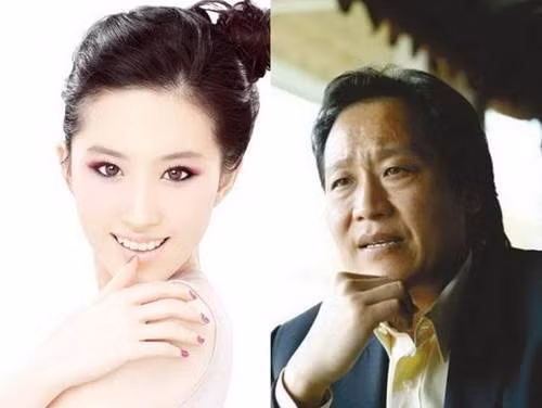 Lưu Diệc Phi và cha đỡ đầu Trần Kim Phi