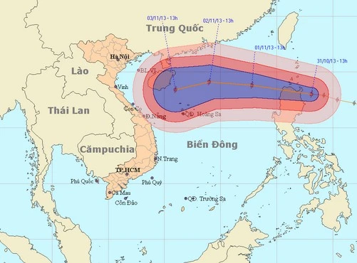 Bão Krosa sắp vào biển Đông