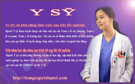 Y sỹ đa khoa hệ trung cấp tuyển sinh hình thức xét tuyển