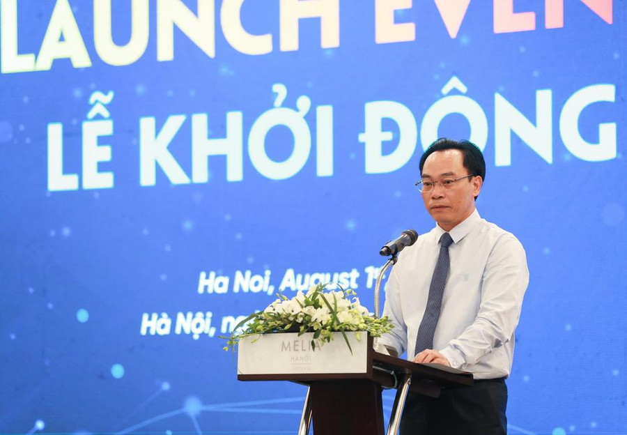 Thứ trưởng Bộ GD&amp;ĐT Hoàng Minh Sơn phát biểu tại sự kiện.