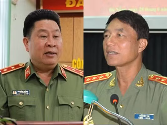 2 cựu thứ trưởng Bùi Văn Thành (trái) và Trần Việt Tân (phải).