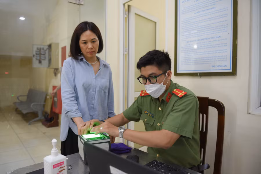 Các khâu và thủ tục làm CCCD diễn ra nhanh.