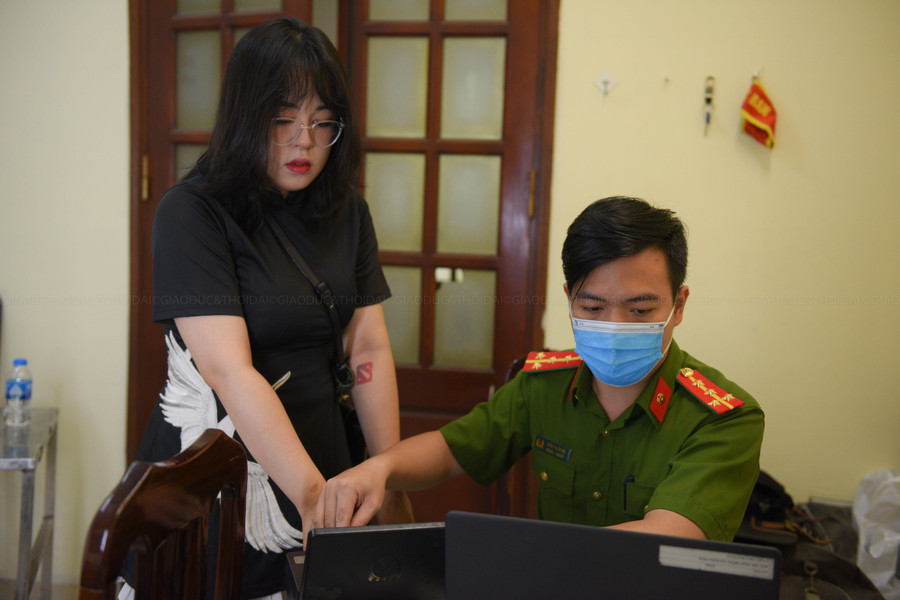 Tại phường Cống Vị, tổ cấp CCCD lưu động dự kiến 1 ngày sẽ cấp được gần 200 trường hợp.