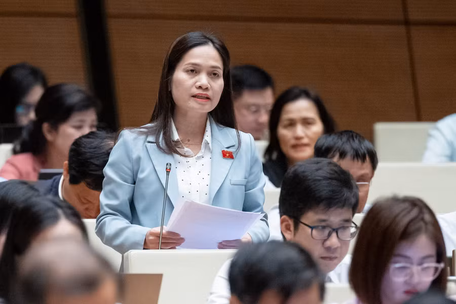 Đại biểu Siu Hương (Đoàn ĐBQH) tỉnh Gia Lai: Đề nghị Chính phủ tiếp tục quan tâm chỉ đạo, sớm có giải pháp giải quyết các kiến nghị của cử tri.