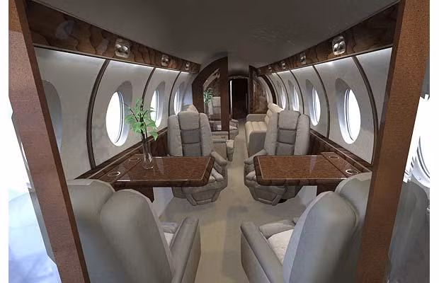 Công ty SAI cho biết, 12 hành khách có thể ngồi trong cabin rất tiện nghi và đến mọi nơi trên thế giới trong khoảng thời gian bằng một nửa so với đi trên các máy bay bình thường khác.