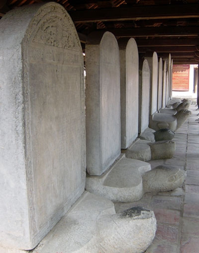 Bia đá tại Văn Miếu - Quốc Tử Giám