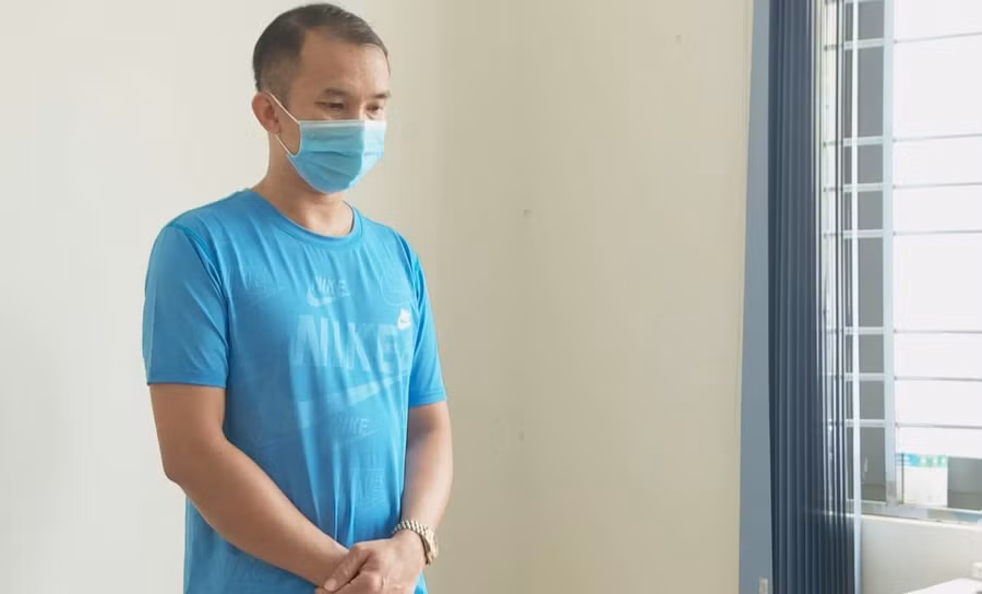 Bị can Nguyễn Thanh Hải tại cơ quan điều tra.