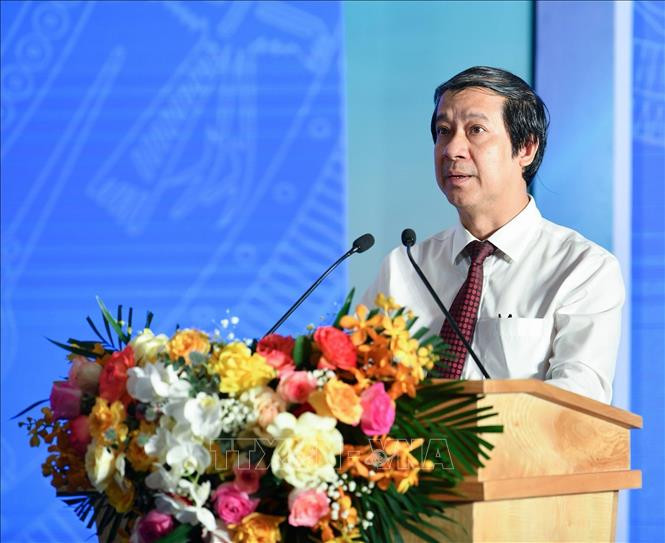 Bộ trưởng Bộ GD&ĐT Nguyễn Kim Sơn. Ảnh: Thanh Tùng/TTXVN Bộ trưởng Bộ GD&ĐT Nguyễn Kim Sơn. Ảnh: Thanh Tùng/TTXVN