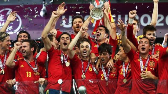 Tây Ban Nha được bầu chọn là đội bóng hay nhất năm 2012 Tây Ban Nha được bầu chọn là đội bóng hay nhất năm 2012