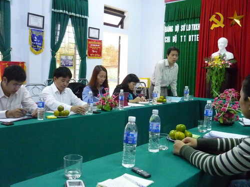 Đoàn Kiểm tra liên ngành Trung ương thăm và làm việc tại Trung tâm Bảo trợ trẻ em tỉnh Thừa Thiên- Huế vào sáng 19/12.