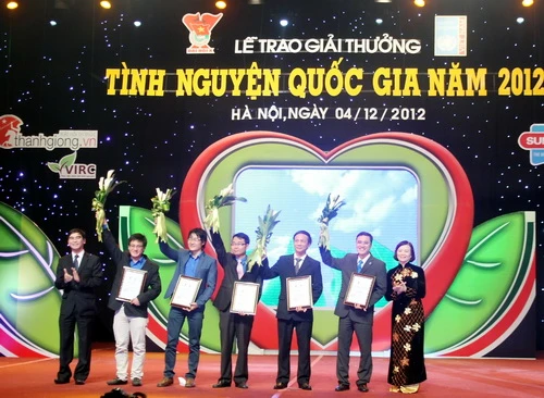 Trao 10 Giải thưởng Tình nguyện Quốc gia 2012