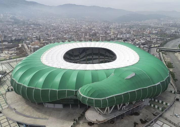 Sân vận động Timsah Park 44.000 chỗ ngồi với tạo hình cá sấu khổng lồ. Ảnh: Daily Mail. Sân vận động Timsah Park 44.000 chỗ ngồi với tạo hình cá sấu khổng lồ. Ảnh: Daily Mail.