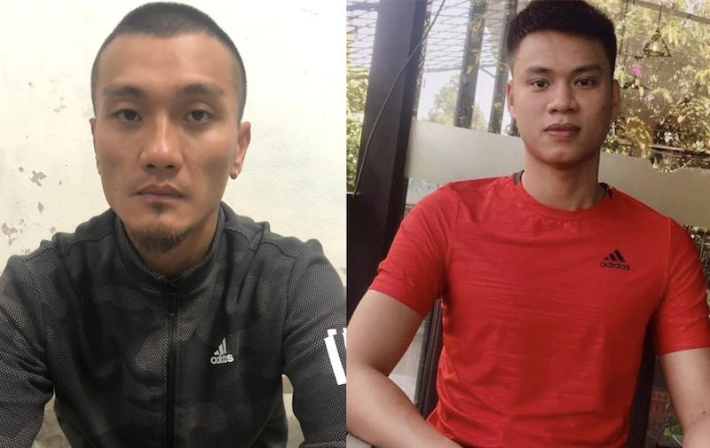 Nguyễn Lê Văn (trái) và Phạm Đắc Nam là 2 đàn em thân cận của giang hồ Thắng "Diễm". Nguyễn Lê Văn (trái) và Phạm Đắc Nam là 2 đàn em thân cận của giang hồ Thắng "Diễm".