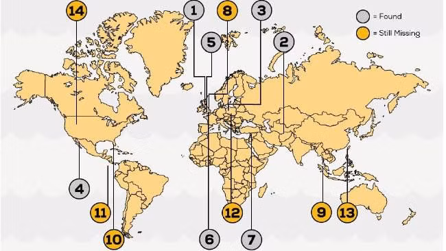 14 điểm điểm ẩn chứa những kho báu "khủng" nhất thế giới - Ảnh 1.