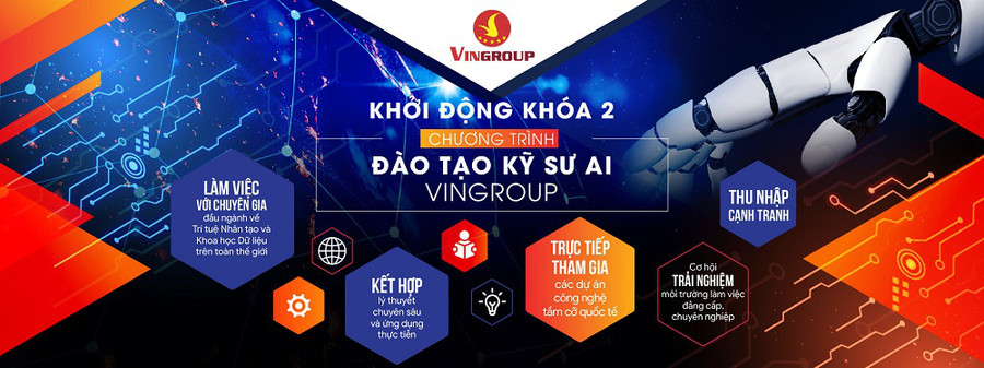 Vingroup khởi động Khoá 2 Chương trình đào tạo kỹ sư AI - Ảnh 1. Vingroup khởi động Khoá 2 Chương trình đào tạo kỹ sư AI - Ảnh 1.
