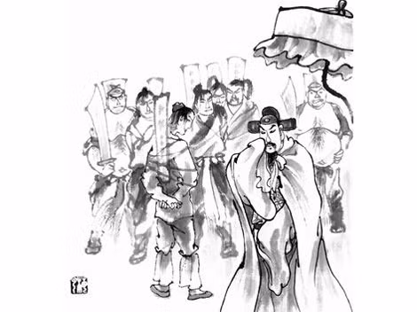 Ngụy Trung Hiền (đội mũ quan) ra tay bức hại phái Đông Lâm. Ảnh: Cultural China.