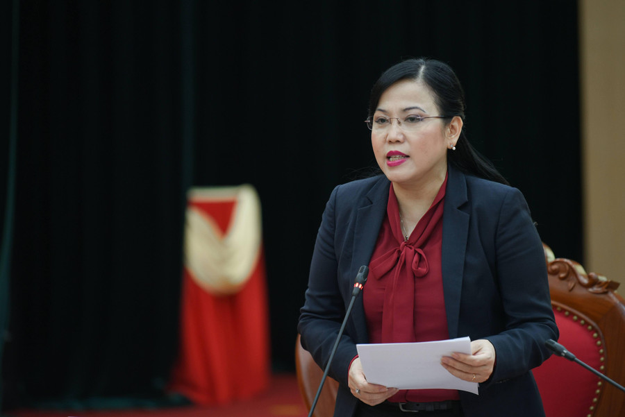 Bí thư Tỉnh ủy Nguyễn Thanh Hải phát biểu tại buổi làm việc.