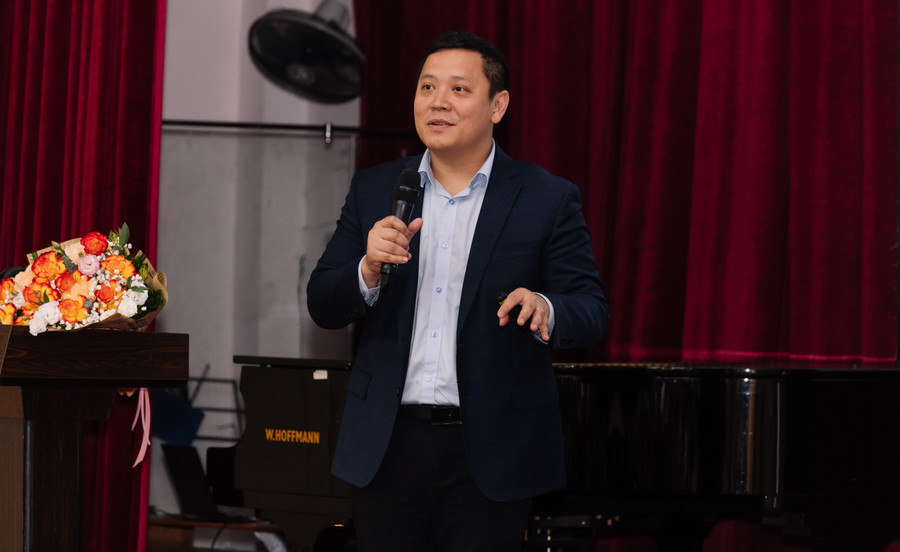 GS.TS Lê Anh Vinh - Viện trưởng Viện Khoa học Giáo dục Việt Nam chia sẻ tại sự kiện.