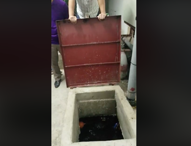 Bể chứa nước của HH Linh Đàm.