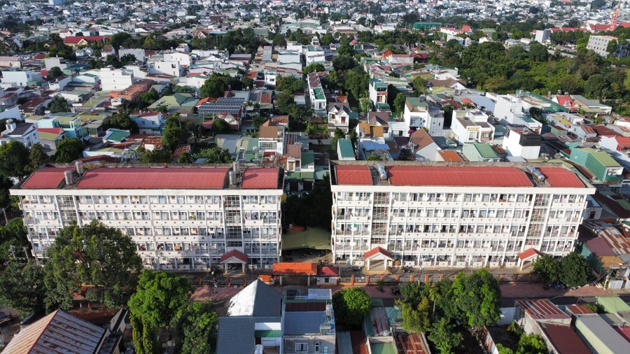 Khu KTX khoa Y, Trường Đại học Tây Nguyên. (Ảnh: PN)