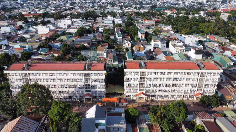 Khu KTX khoa Y, Trường Đại học Tây Nguyên. (Ảnh: PN)