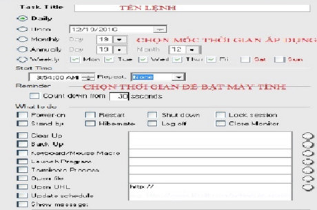 Hướng dẫn cách hẹn giờ bật, tắt máy tính đơn giản nhất - Ảnh 3 Huong dan cach hen gio bat, tat may tinh don gian nhat - Anh 3