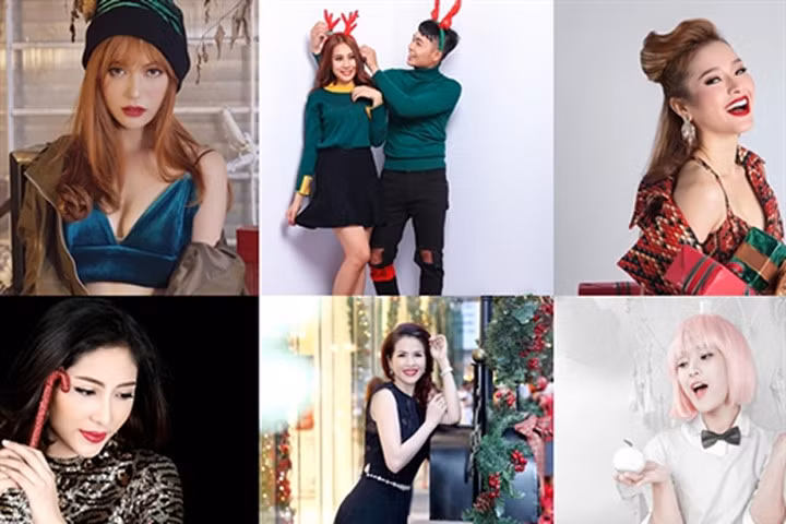 Sao Việt đua nhau tung ảnh mới rực rỡ đón Giáng sinh