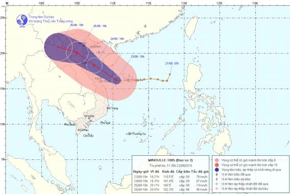 Hình thành cơn bão số 3