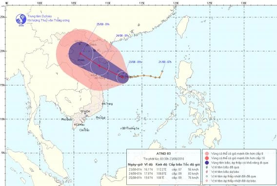 Biển động mạnh trong áp thấp nhiệt đới