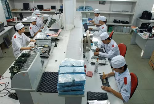 Nguồn lao động chất lượng cao trong một số lĩnh vực như cơ khí chế tạo, tự động hoá...vấn còn bị thiếu hụt. ảnh MH pl