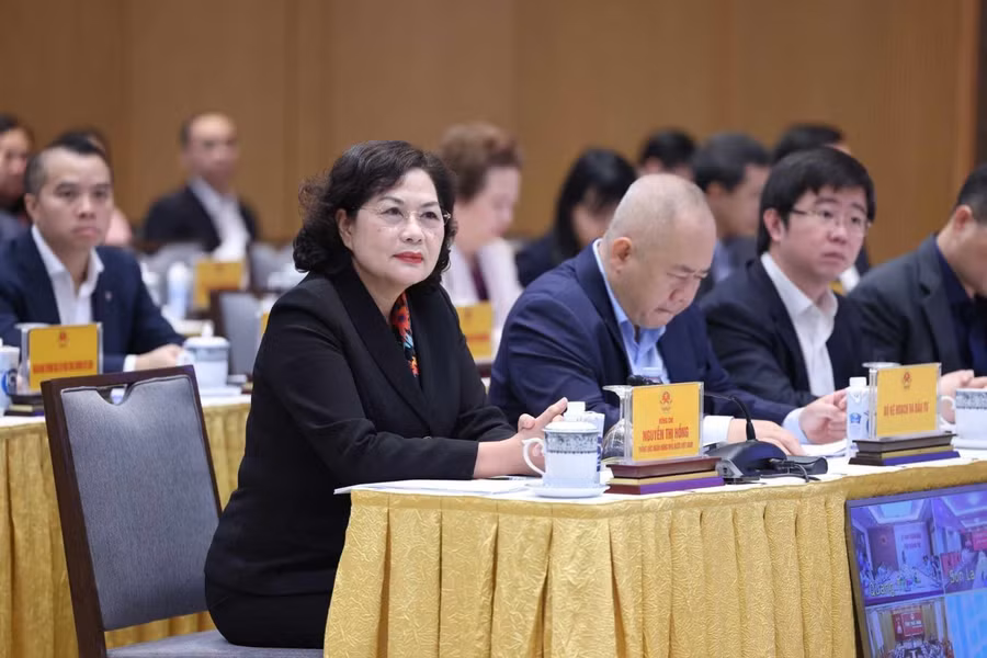 Thống đốc Ngân hàng Nhà nước Việt Nam Nguyễn Thị Hồng dự hội nghị. Ảnh: Dương Giang/TTXVN