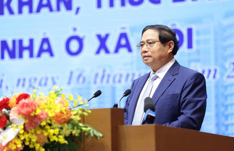 Thủ tướng Phạm Minh Chính phát biểu tại hội nghị. Ảnh: Dương Giang/TTXVN Thủ tướng Phạm Minh Chính phát biểu tại hội nghị. Ảnh: Dương Giang/TTXVN